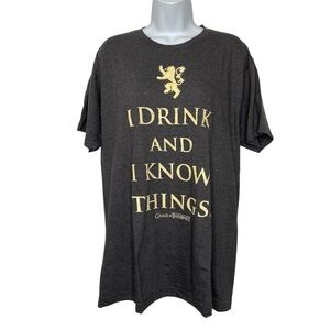 Game Of Thrones Shirt I Drink NWT